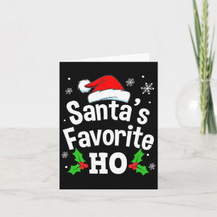 Fun Naughty Dirty Adult Pajama Weihnachts-T-Shirt  Karte