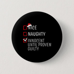 Fun Naughty Nice Weihnachtsfamilie Pajama Männer F Button