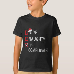 Fun Naughty Nice Weihnachtsfamilie Pajama Männer F T-Shirt