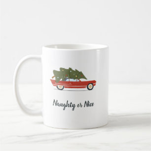 Fun Naughty oder Nice Holiday Kaffeetasse