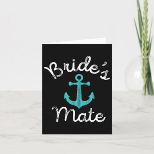 Fun Nautical Bachelorette Groom Bridesmaid Geschen Karte
