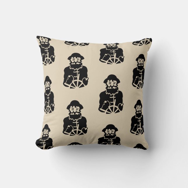 Fun nautical CAPTAIN-Motivmuster | Kissen (Vorderseite)