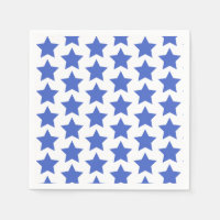 Fun Navy Blue Stars Musterpapier Napkins