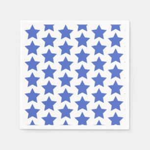 Fun Navy Blue Stars Musterpapier Napkins Serviette