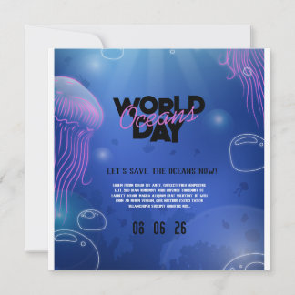 Fun Neon Glow Blue Green Pool Party Boys Geburtsta Save The Date