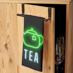 Fun Neon Teapot Geschirrtuch