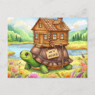 Fun New Address Postcard Postkarte