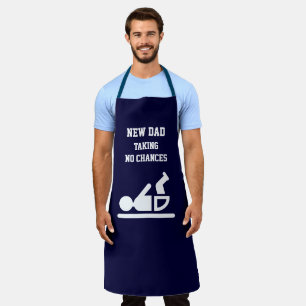 Fun NEW DAD Diaper Duty BLAU Schürze
