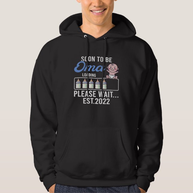 Fun New Grandma  Pregnancy Announcement Soon To Be Hoodie (Vorderseite)