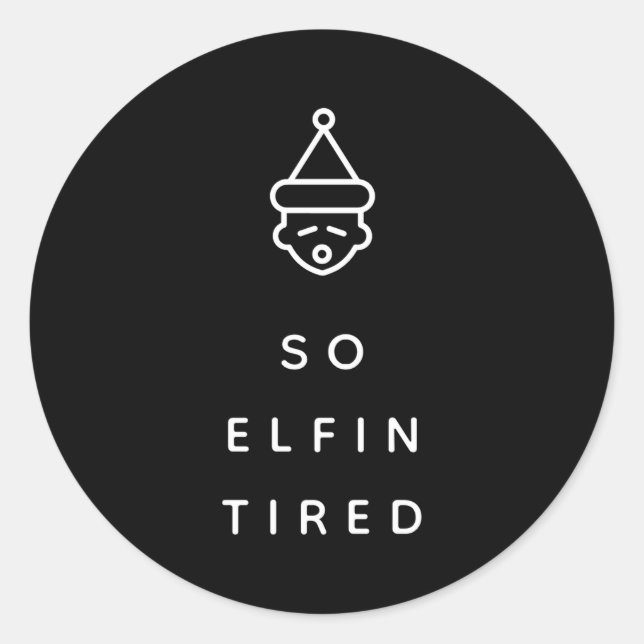 Fun New Parents Christmas Morning Stocking Stuffer Runder Aufkleber (Vorderseite)