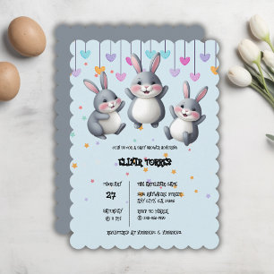 Fun Niedlich Hoppers Bunny Baby Dusche Einladung