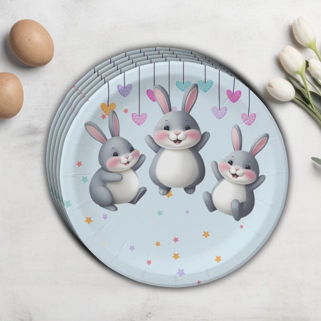 Fun Niedlich Hoppers Bunny Baby Dusche Pappteller (Von Creator hochgeladen)