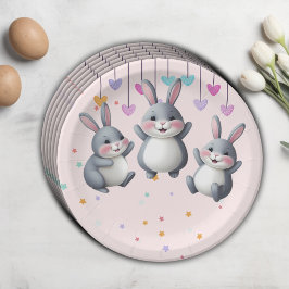 Fun Niedlich Hoppers Bunny Baby Dusche Pappteller