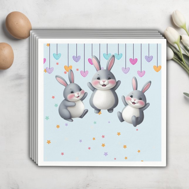 Fun Niedlich Hoppers Bunny Baby Dusche Serviette (Von Creator hochgeladen)