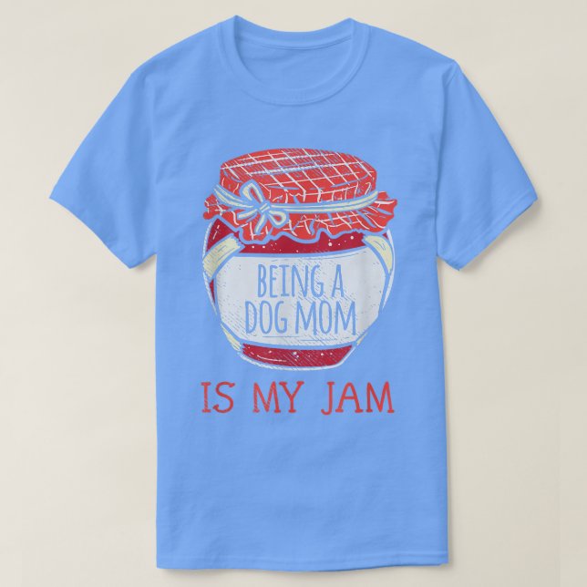 Fun Niedlich Hunde Mama T-Shirt (Design vorne)