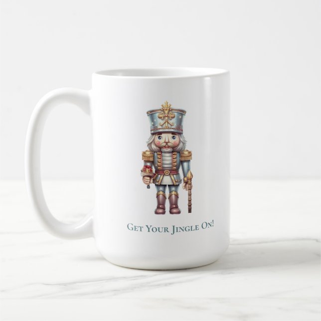 Fun Niedlich Nutcracker Name Weihnachten Kaffeetasse (Links)