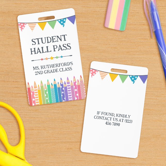 Fun Niedliche Farbstifte Studentenpass Ausweis (Von Creator hochgeladen)