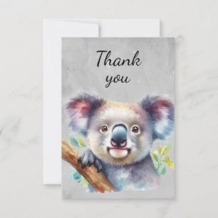 Fun Niedlicher Koala Bären Tierart Dank Dankeskarte