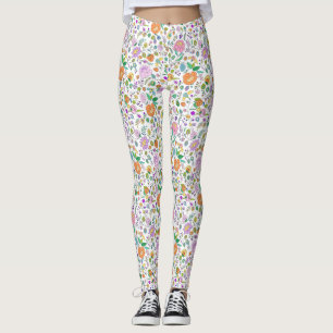 Fun Niedliches botanisches farbiges Muster Leggings
