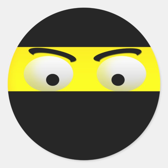 Fun Ninja Emoji Stickers (Vorderseite)