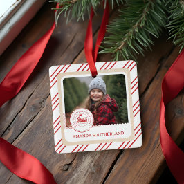 Fun North Pole Express Bahn Erstes Weihnachtsfest  Keramikornament