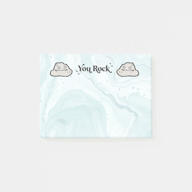 Fun Notepad | You Rock | Emotional Support Notes Post-it Klebezettel (Vorderseite)