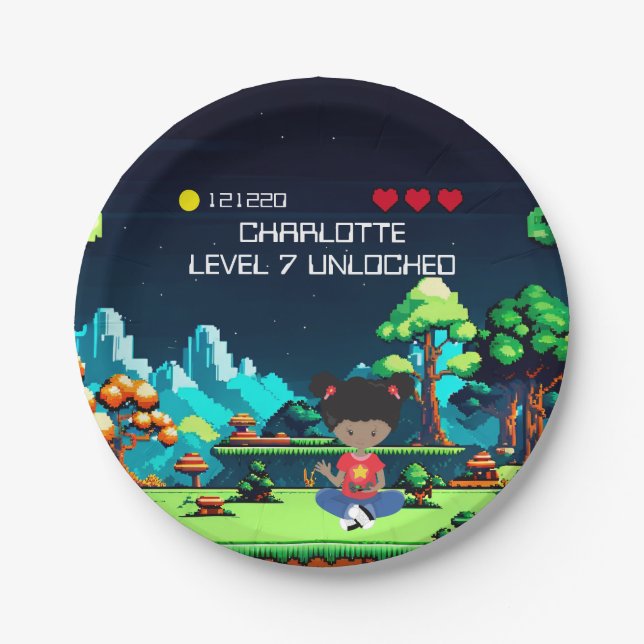 Fun Novelty Computer Game Geburtstagsparty Pappteller (Vorderseite)