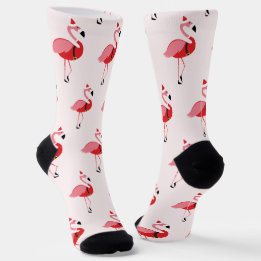 Fun Novelty Flamingo Santa Animal Socken