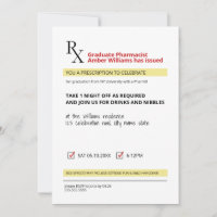 Fun Novelty Rx Prescription Pharmacy Abschluss