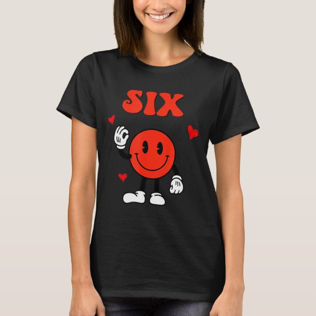 Fun Number 6 Funny 67 Meme Six Seven 6 7 Valentine T-Shirt (Vorderseite)