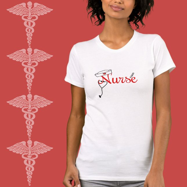 Fun Nurse Grafik tee für RN BSN-Absolvent RED (Von Creator hochgeladen)