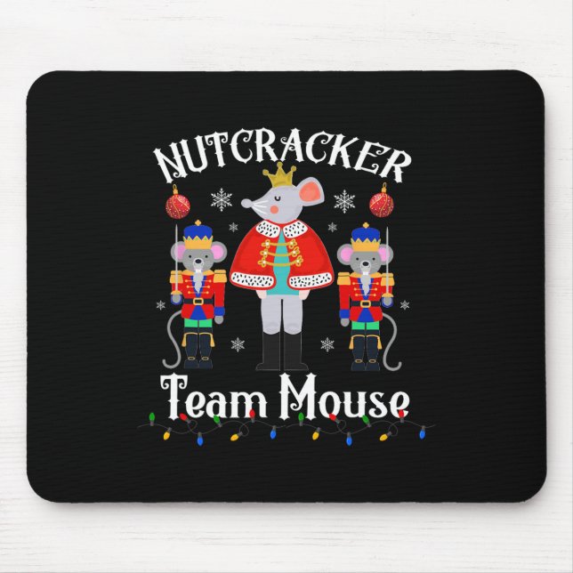 Fun Nutcracker Soldier Toy Weihnachtsmannschaft Mo Mousepad (Vorne)
