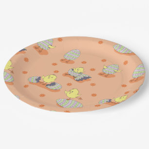 Fun Oaster Chick Paper Plate Pappteller