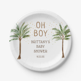 Fun Oh Boy Jungle Safari Baby Dusche Pappteller