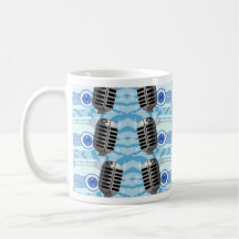 Fun Oldies Style Vintages Mikrofon Retro Art