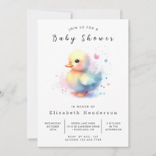Fun Online Duck Baby Shower Einladung
