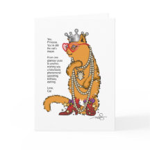 Fun Orange Cat Glamour Puss