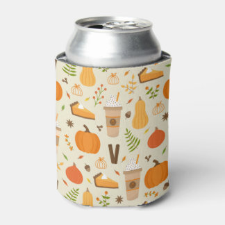 Fun Orange Fall Pattern Dosenkühler