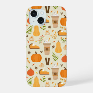 Fun Orange Fall Pattern iPhone 15 Hülle