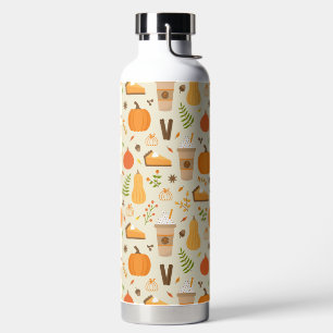 Fun Orange Fall Pattern Trinkflasche