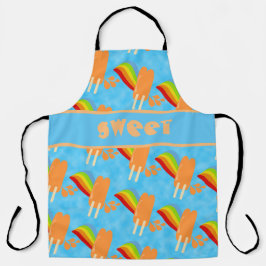 Fun Orange Frozen Pops Fun Joy Pattern Schürze