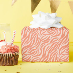 Fun Orange Tiger Stripe Muster Geschenkpapier
