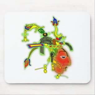 Fun Painting Mask Tribal Face Mousepad