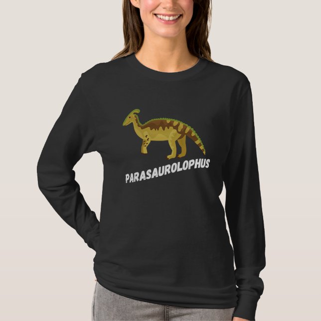 Fun Parasaurolophus Dinosaur T-Shirt (Vorderseite)
