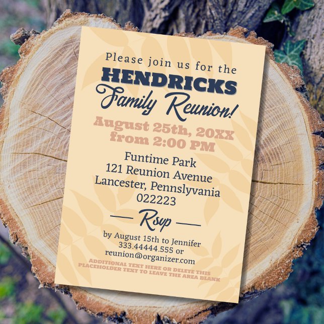 Fun, Pastellfarben und blaue Wiedersehen Save the  Einladung (Family Reunion Invitation)