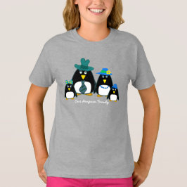 Fun Penguin Familie von 4 Weihnachts-T - Shirt