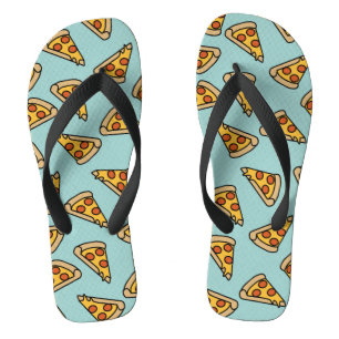 Fun Pepperoni Pizza Flip Flops