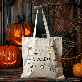 Fun Personalisiert Monster Trick-or-Leckerei Tote Tragetasche