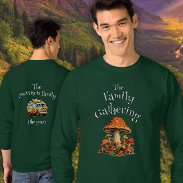 Fun Personalisierte Retro-Pilze Familien-Wiederseh T-Shirt