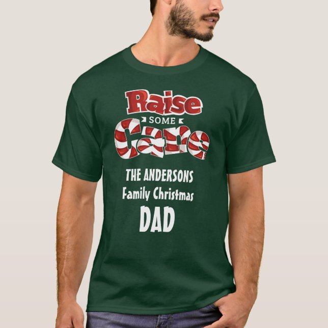 Fun Personalisierte Weihnachten für Familien Match T-Shirt (Vorderseite)